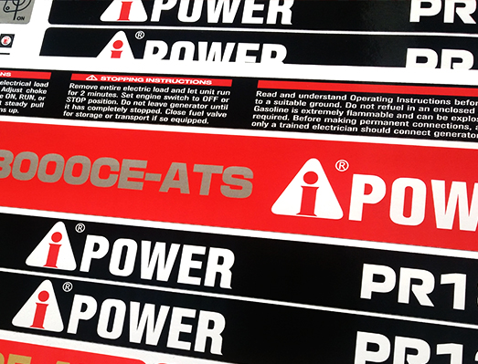 發(fā)電機(jī)組靜音橙色套標(biāo)